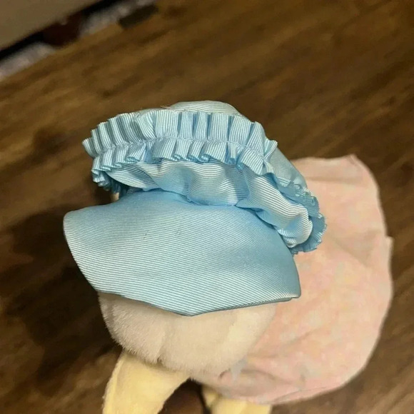 VINTAGE Eden Beatrix Potter Jemima Puddle Duck Plush Stuffed Animal White/Blue - Picture 15 of 16